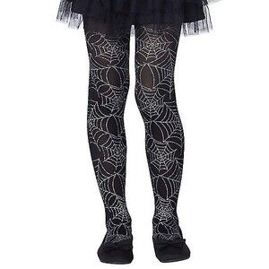 Fun World Spiderweb Pantyhose One Size Metallic